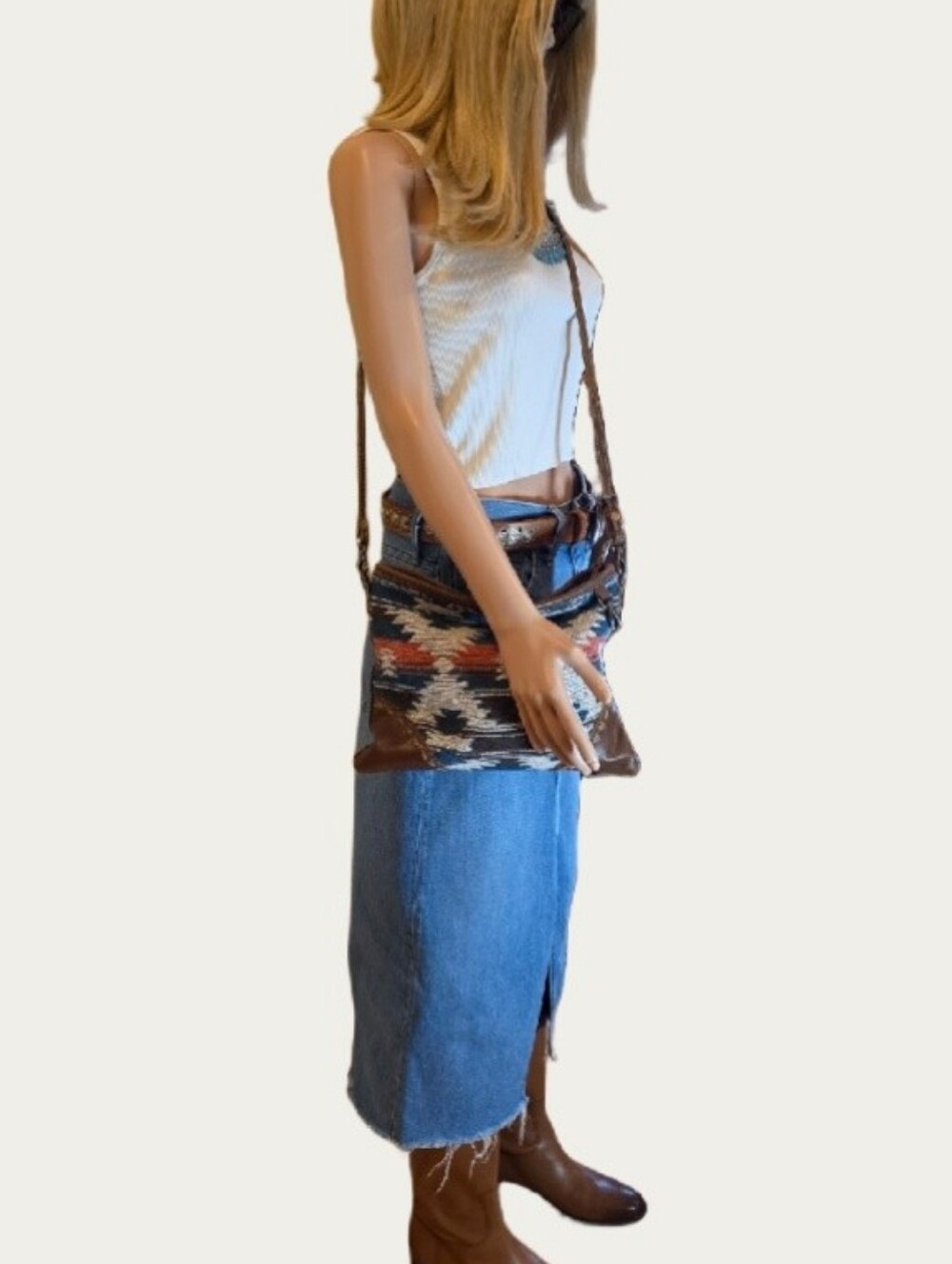 Madewell The Rilee Denim Mini Skirt, Enmore Wash Sz 27 EUC - Picture 7 of 15